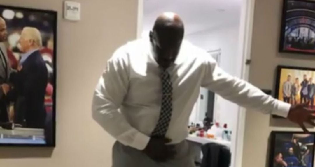 Shaquille O&#039;Neal, en pleno baile