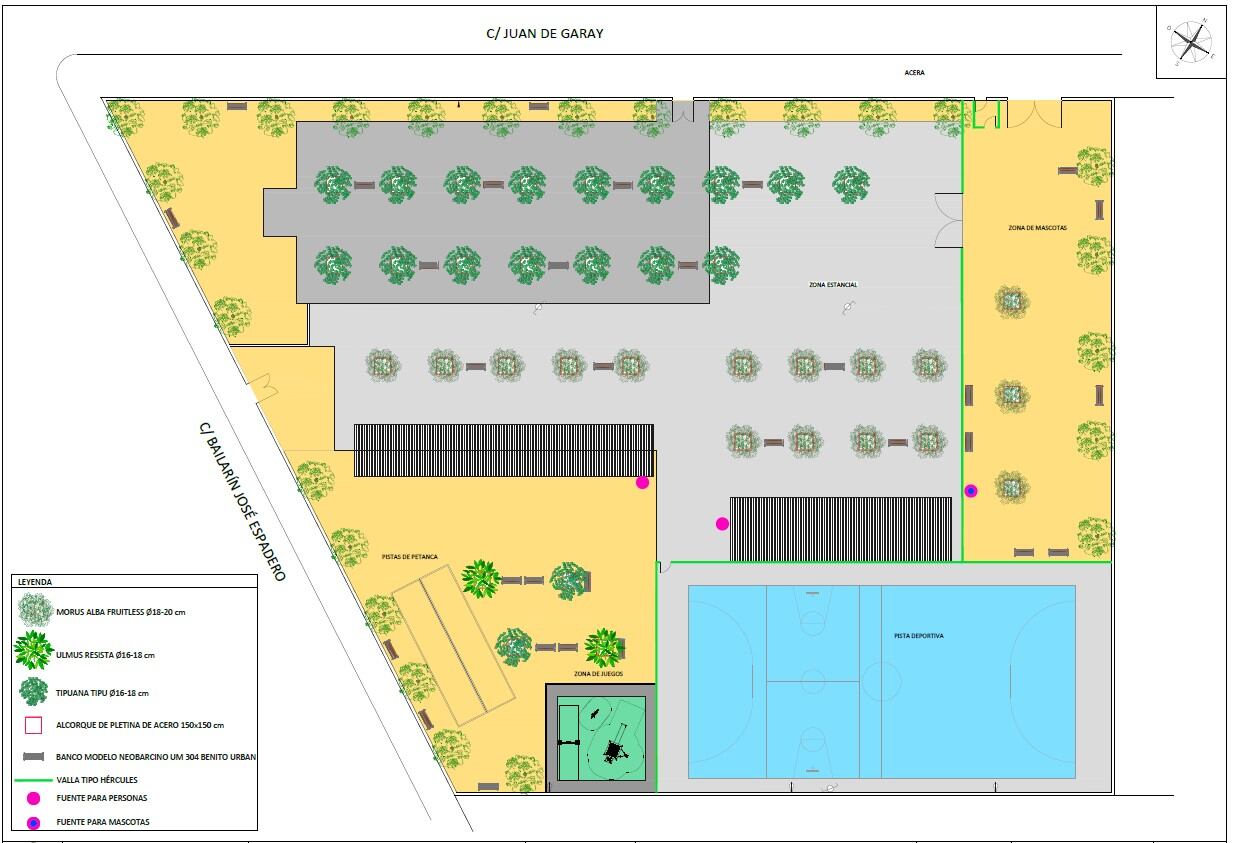 Proyecto de renovación y mejora de la ampliación del Parque Juan de Garay