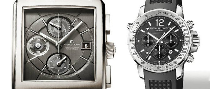 Relojes de Maurice Lacroix y de Raymond Weil