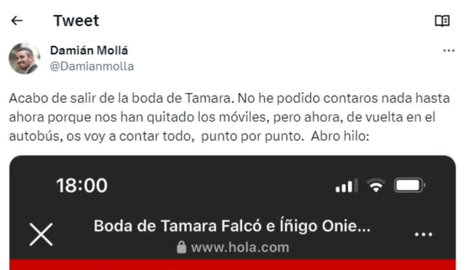 El hilo de Damián Mollá