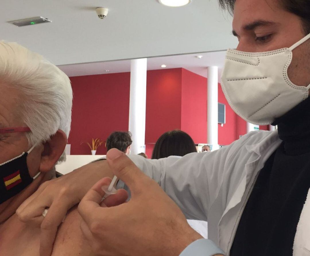 Vacunación en el Hospital de Tomelloso