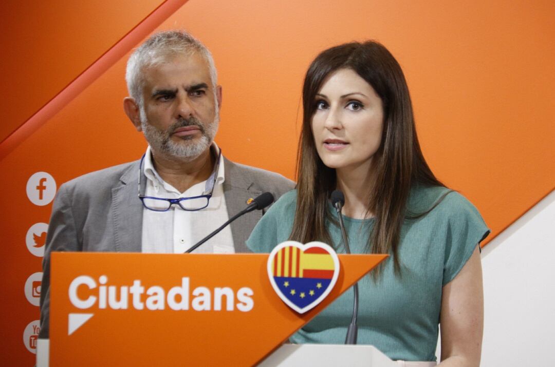 Lorena Roldán, este viernes, tras ganar las primarias internas de la formación naranja