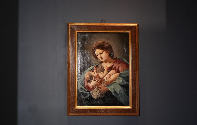 La pintura ‘Virgen con el niño’, óleo sobre lienzo realizado por Francisco de Goya entre 1772 y 1773