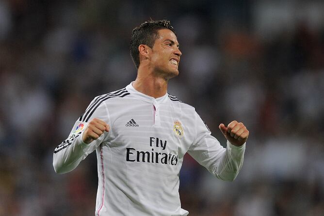 Cristiano Ronaldo, durante un partido con el Real Madrid