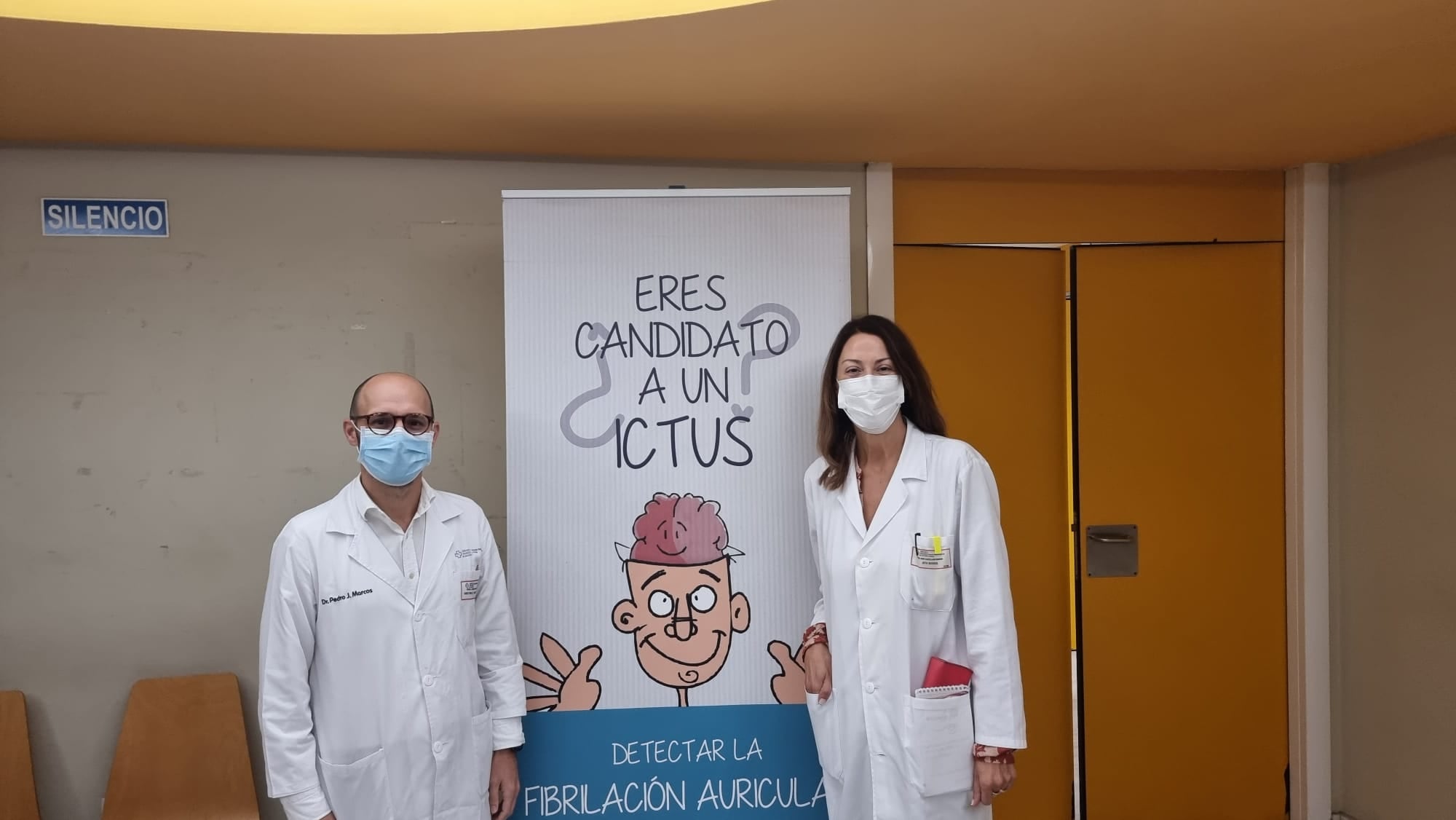 Mesa informativa del ictus en el Hospital A Coruña