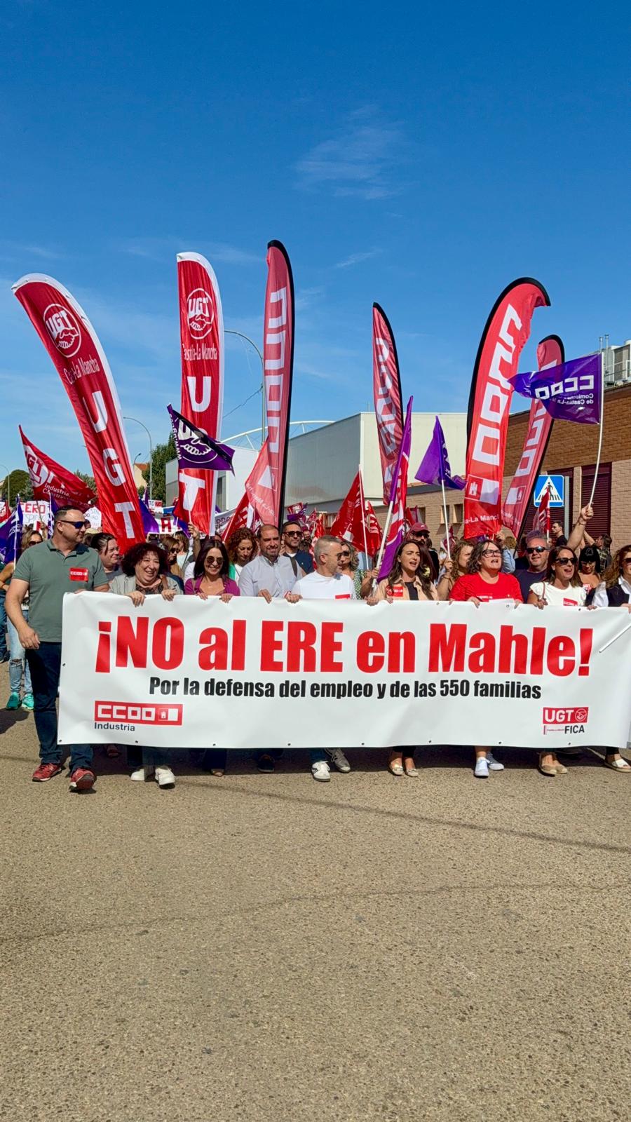 Manifestación en Motilla del Palancar ERE Mahle