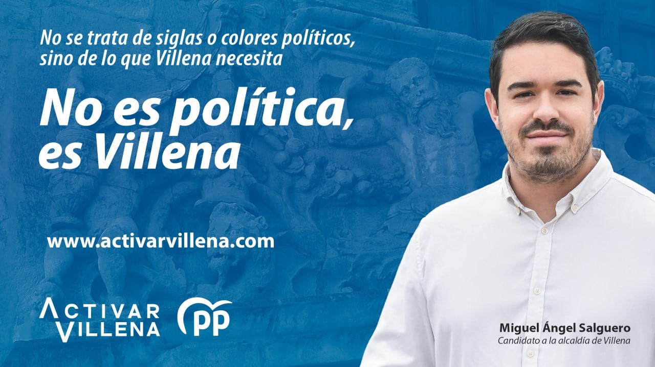 Lema de la campaña electoral del PP de Villena