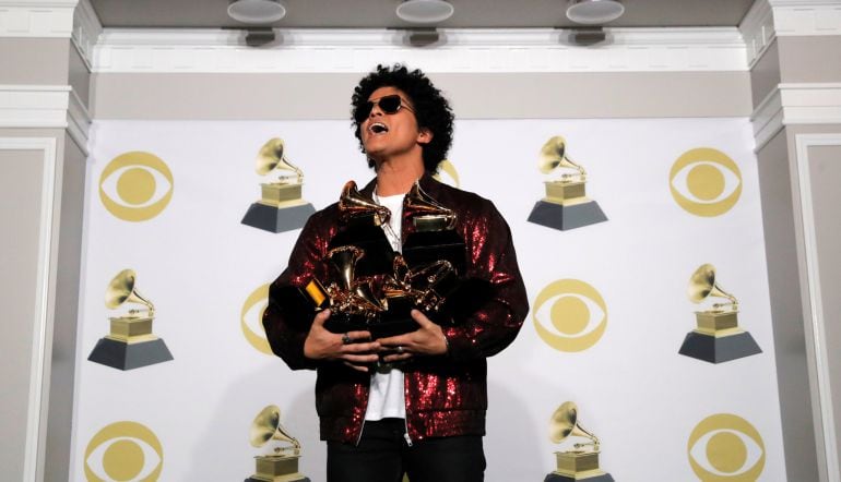 FOTOGALERÍA | Bruno Mars triunfa en los Grammy