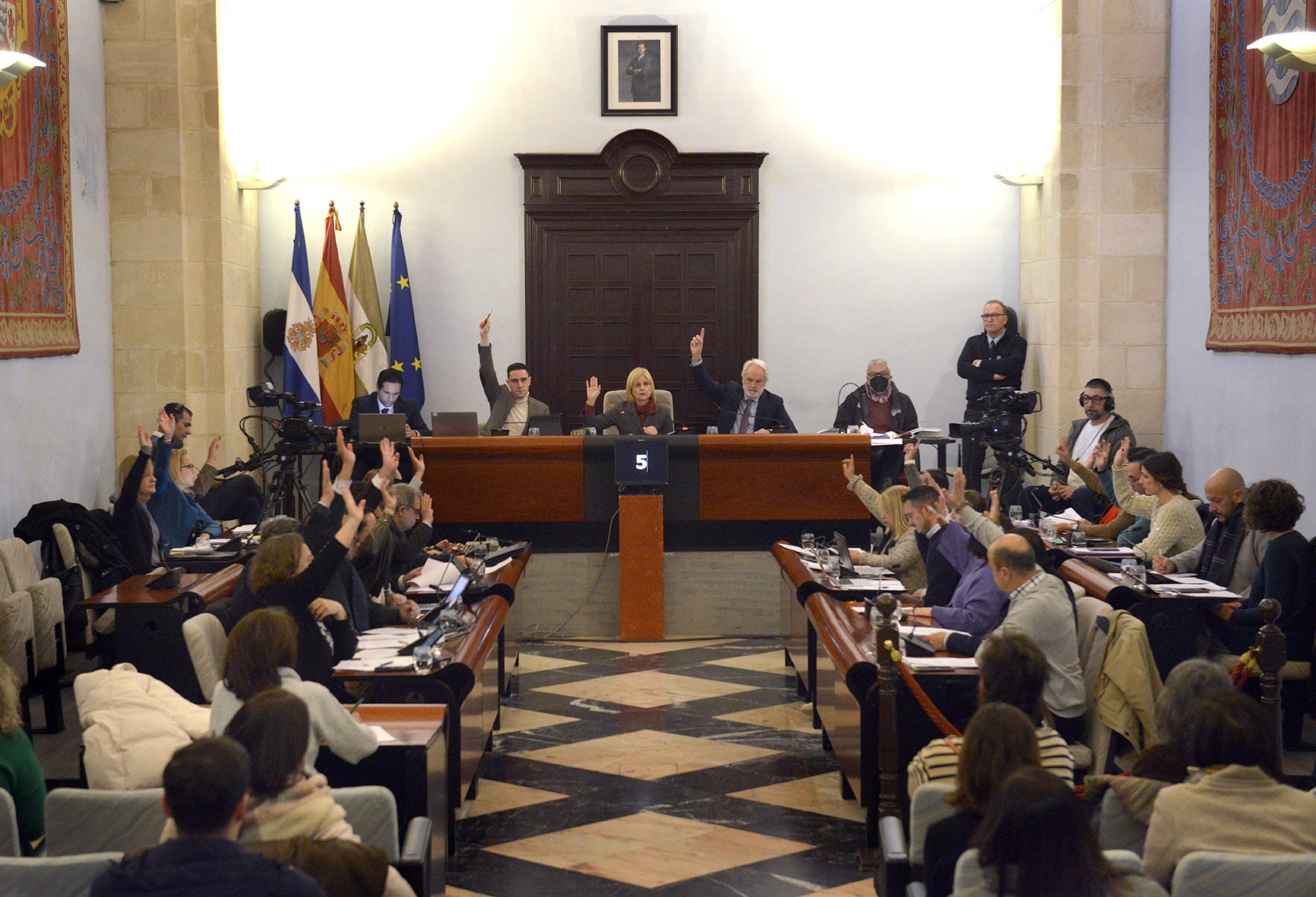 Pleno celebrado este jueves en el Ayuntamiento de Jerez