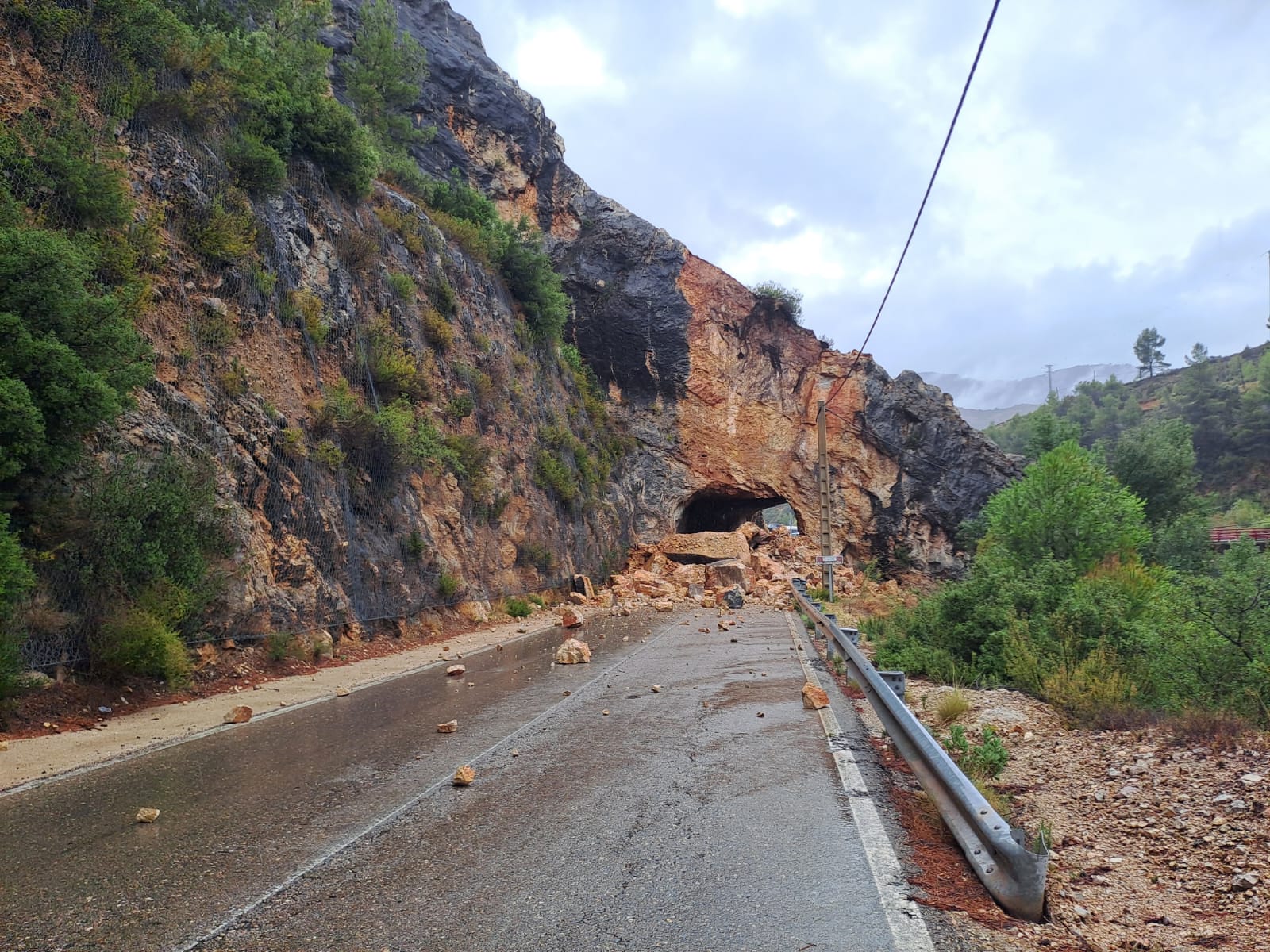 Beceite en Teruel, incomunicado por las lluvias