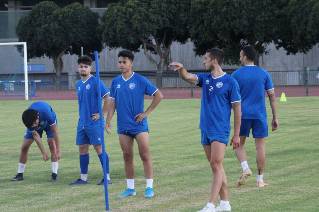 Entrnamiento el lunes del Xerez DFC