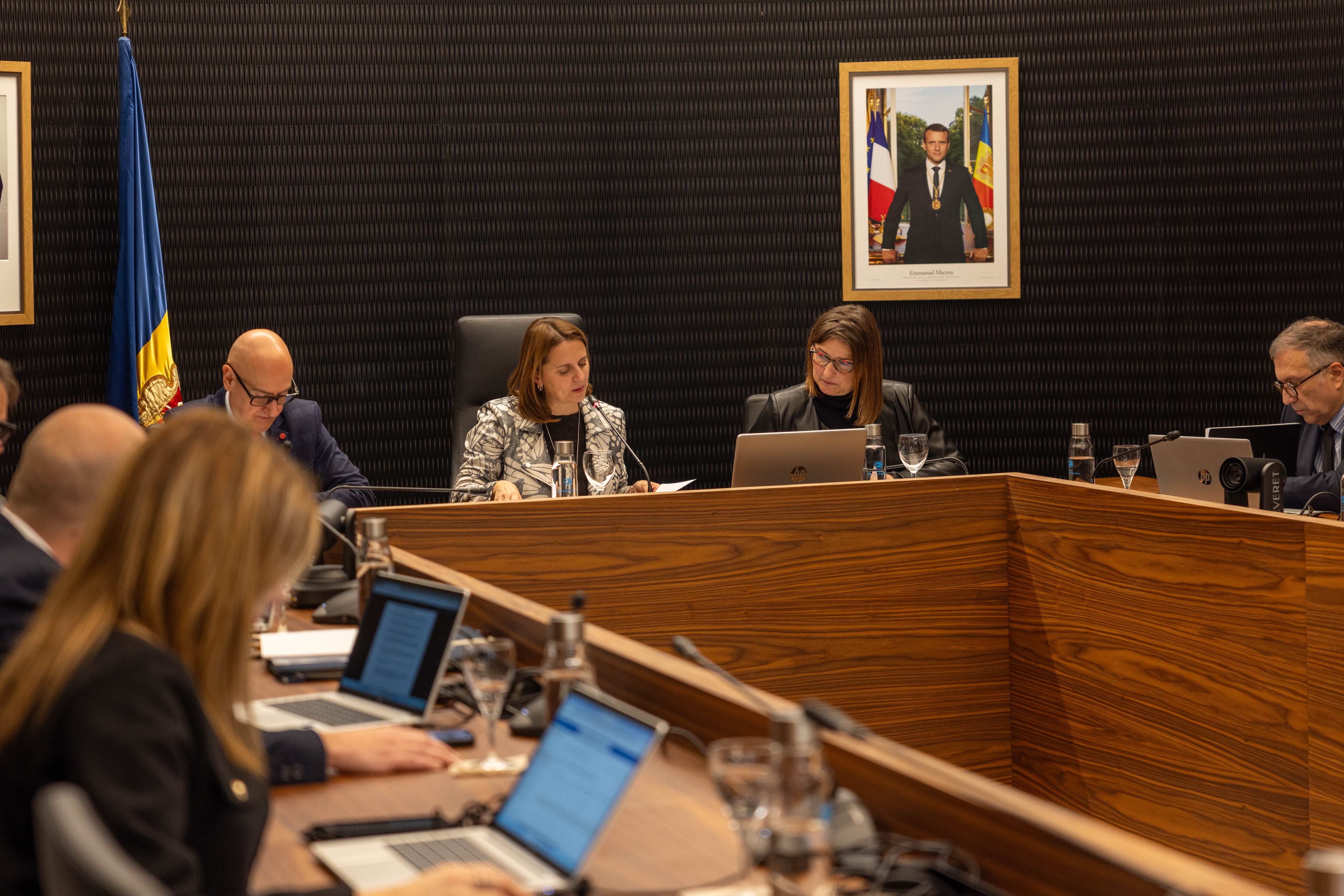 Un moment de la sessió de consell de comú d&#039;Escaldes-Engordany que ha tingut lloc aquest divendres.