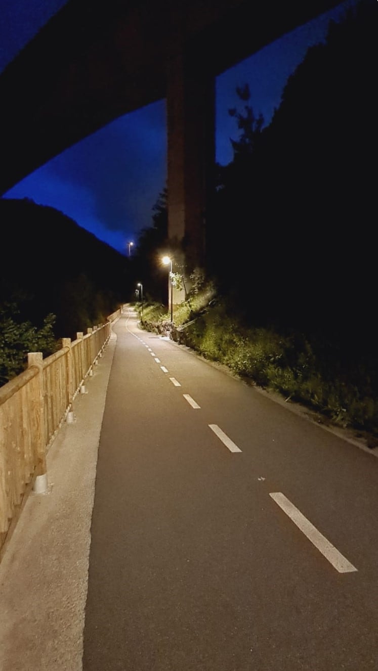 La iluminación del bidegorri entre Elgoibar y Eibar aumentará la seguridad ciudadana, en especial vista desde una perspectiva de género