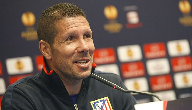 Simeone comparece en rueda de prensa