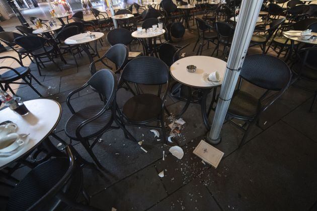 FOTOGALERÍA | Terraza donde se han producido los ataques.