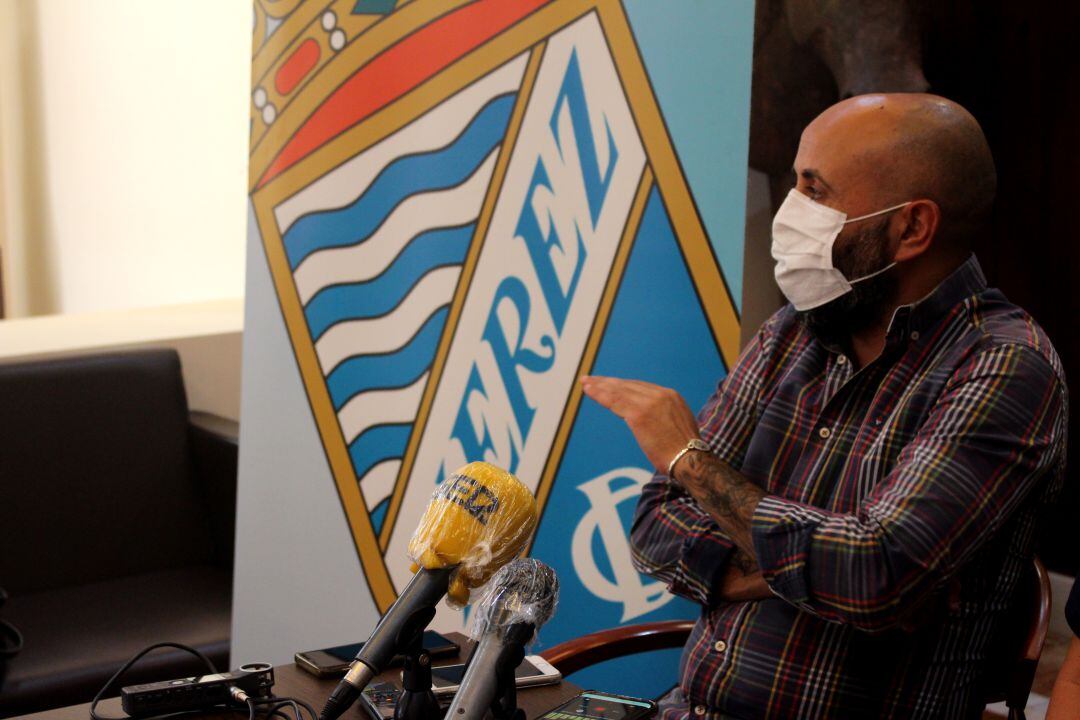 Juan Luis Gil durante la rueda de prensa del miércoles