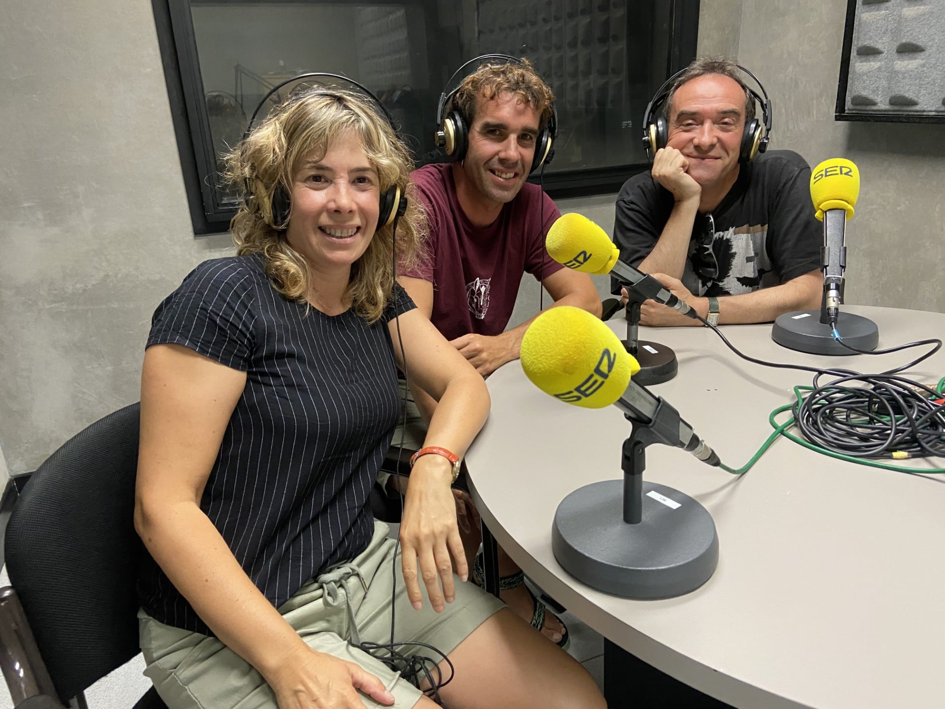 De izquierda a derecha: Patricia Aristondo, Pello Elorza y Carlos Vivián