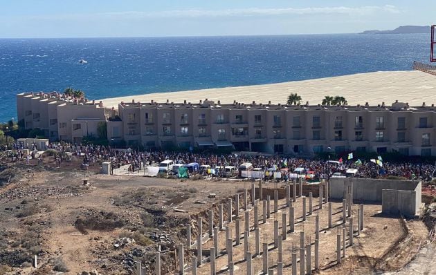 Manifestantes La Tejita