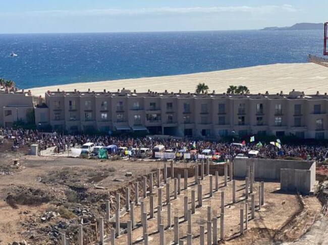 Manifestantes La Tejita