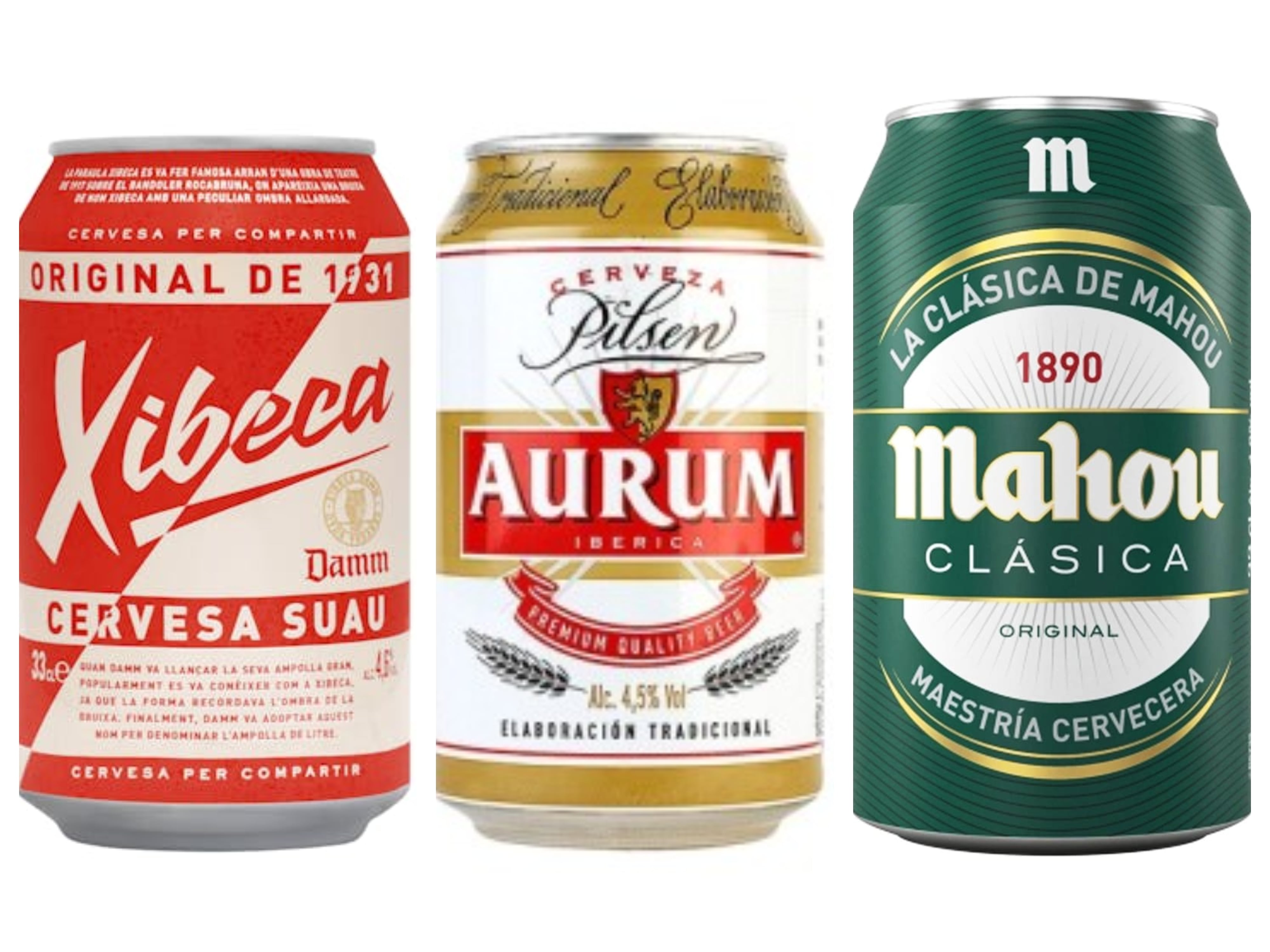 Las tres latas de cervezas con mejor puntuación en el estudio de la OCU.