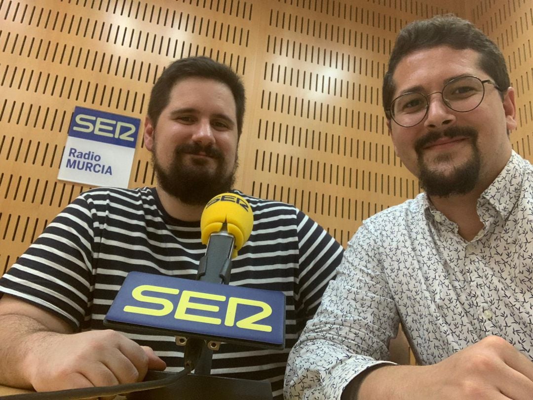 Luis Hidalgo y Jose Antonio Sánchez en la tertulia de baloncesto de SER Deportivos Región de Murcia