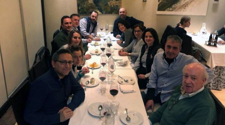 Comida de los publicitarios segovianos en la celebración de su patrón