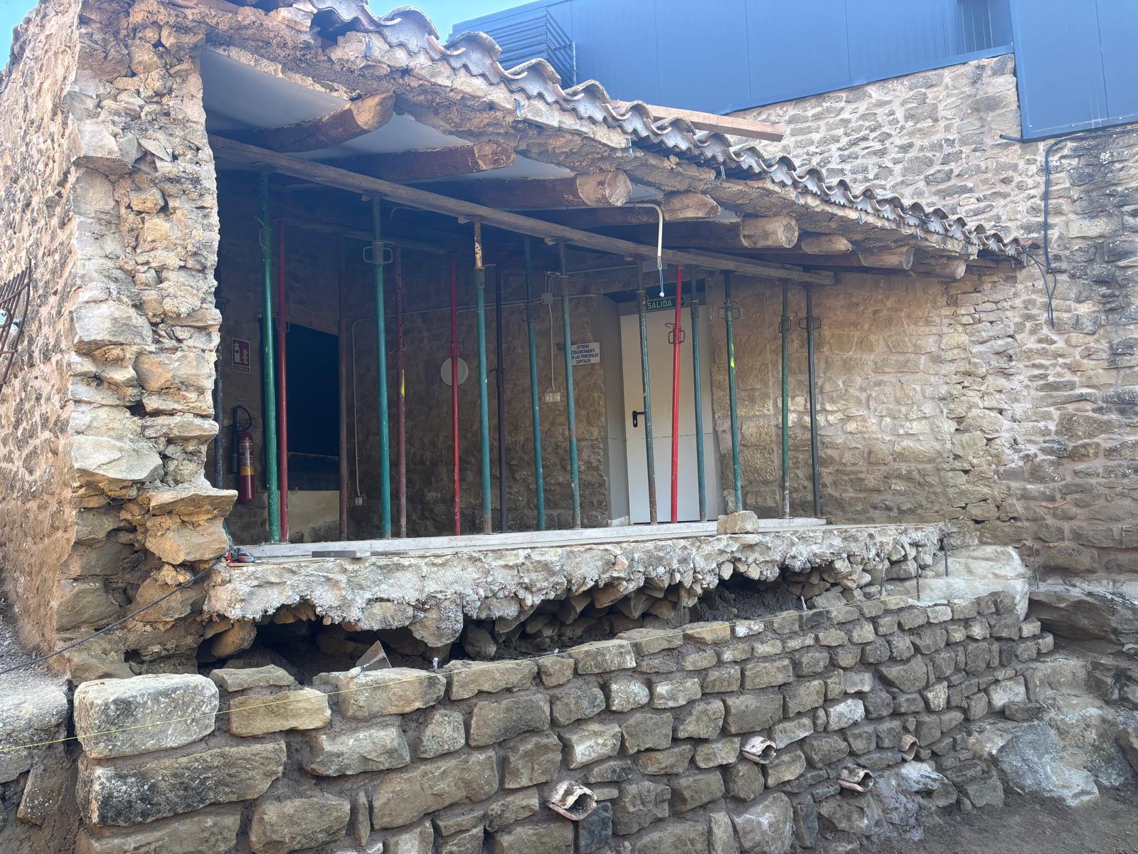 Trabajos de recuperación del Corral de García tras la tormenta del pasado 20 de septiembre