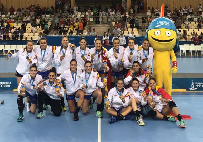 La Selección celebrando el Oro