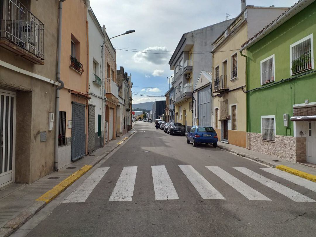 Una de las calles del municipio de Beniflà