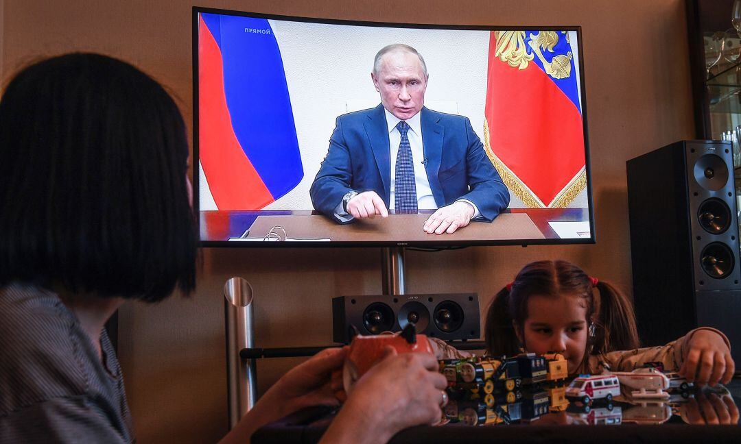 Putin, en su intervención televisiva 