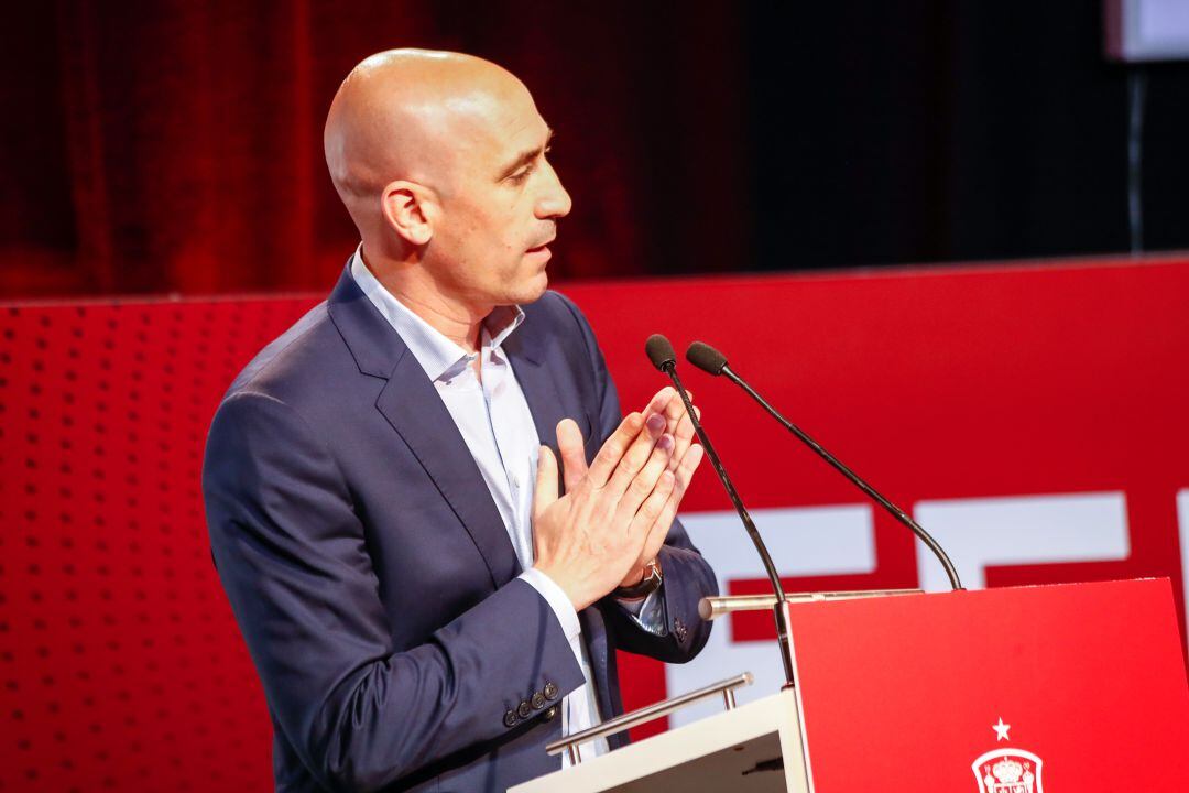 El presidente de la Federación Española de Fútbol Luis Rubiales.