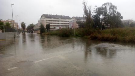 Camí del Llavador cortado al tráfico, el lunes por la mañana.