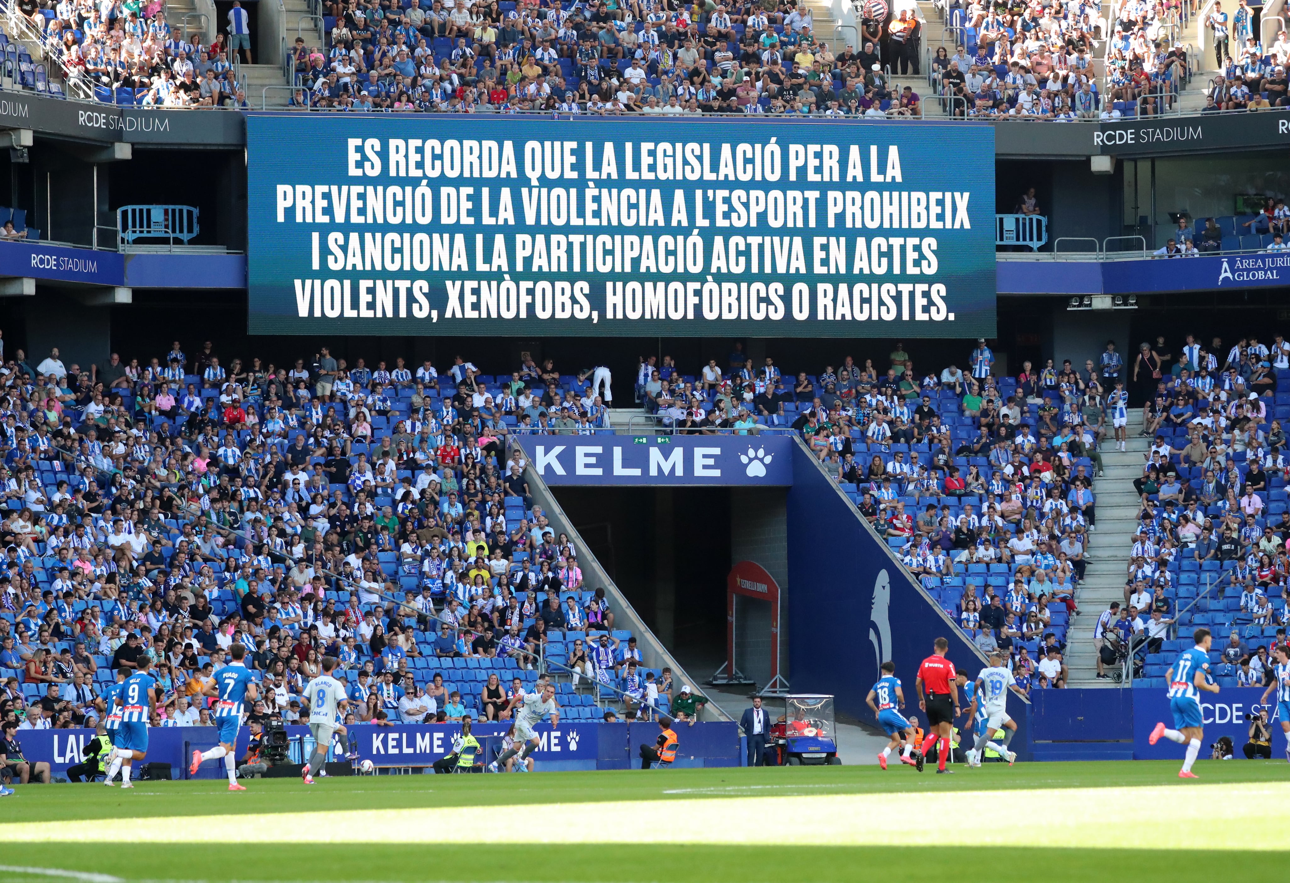 El RCDE Stadium del Espanyol activa el protocolo contra el racismo