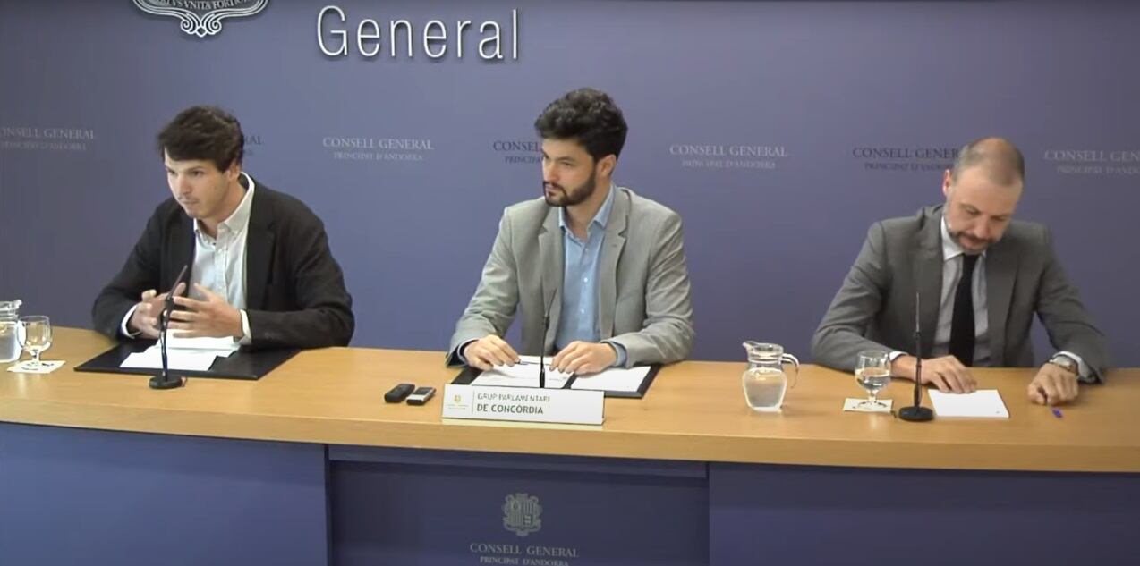 Els consellers de Concòrdia presenten aquest dilluns la seva proposta de modificació de la llei d'inversió estrangera a la seu del Consell General.