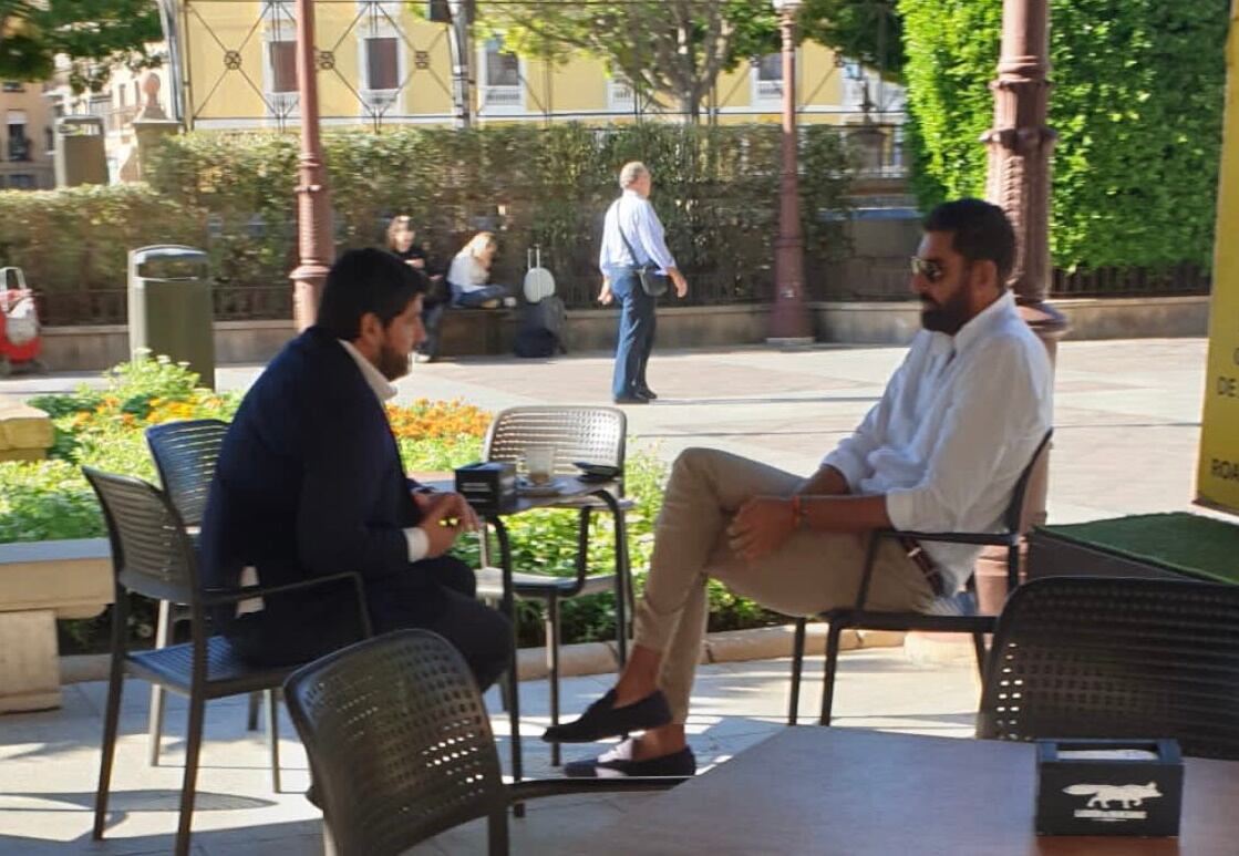 López Miras y Antelo en La Glorieta (Murcia)