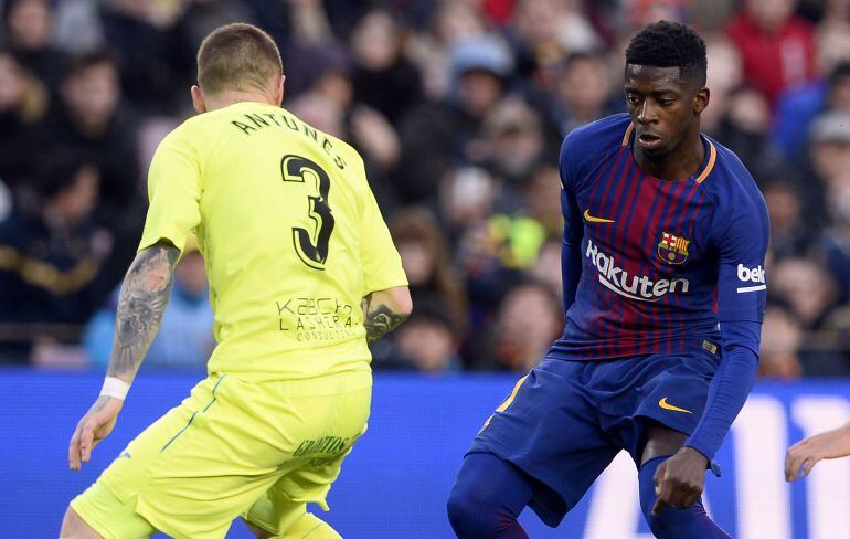 El jugador francés del Barcelona Ousmane Dembélé.