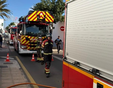 Bomberos del Consorcio de Seguridad y Emergencias de Lanzarote.