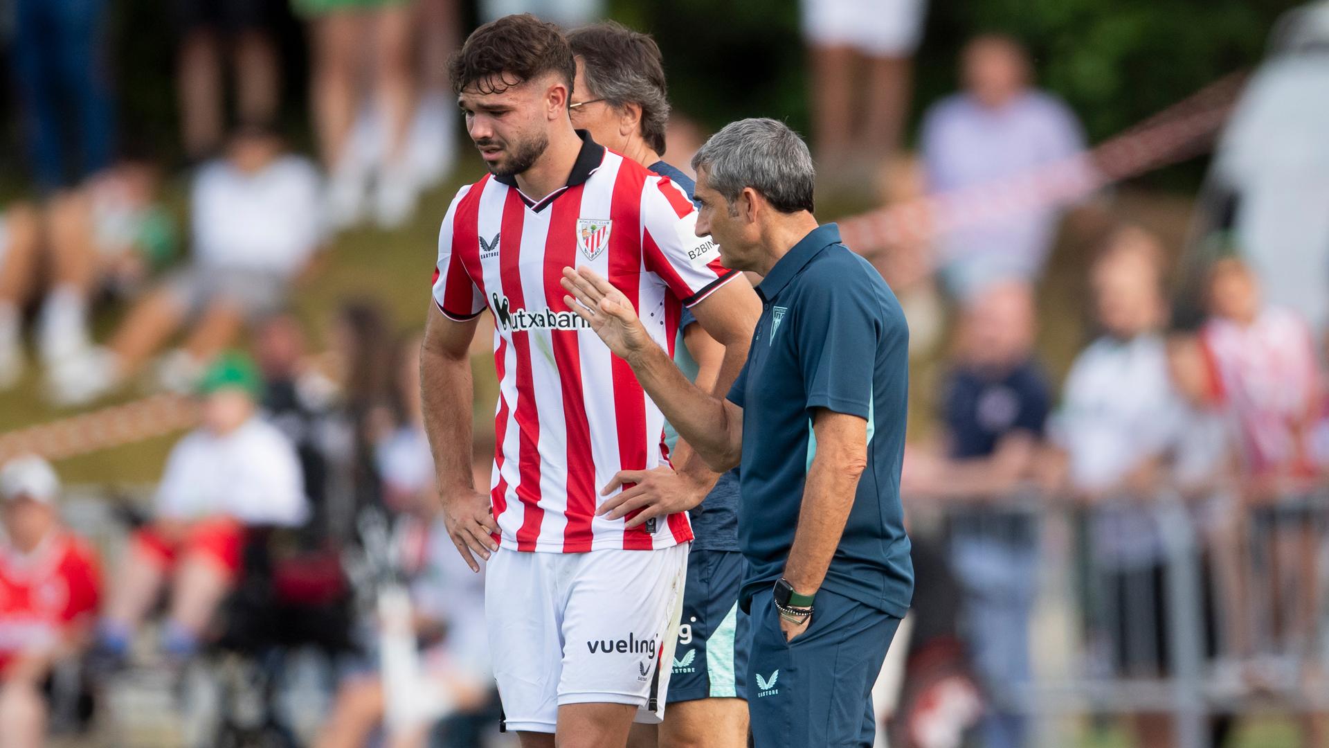 Unai Egiluz, durante la pretemporada con el Athletic Club (Foto: Athletic Club).