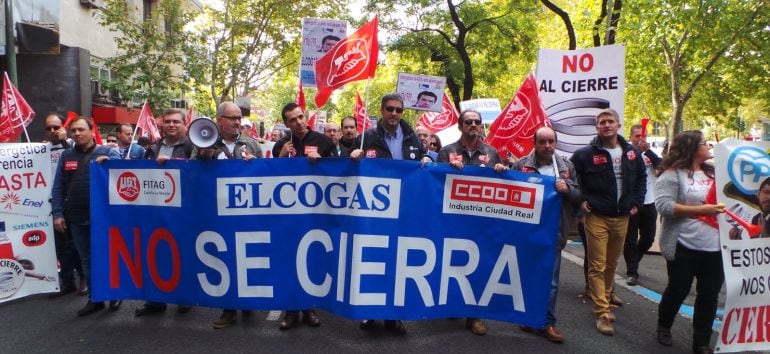 Protesta este martes por las calles de Madrid.