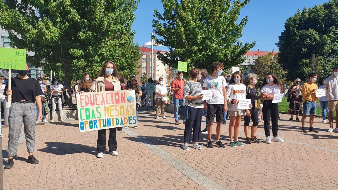 Protestas de estudiantes del Instituto Sánchez Cantón