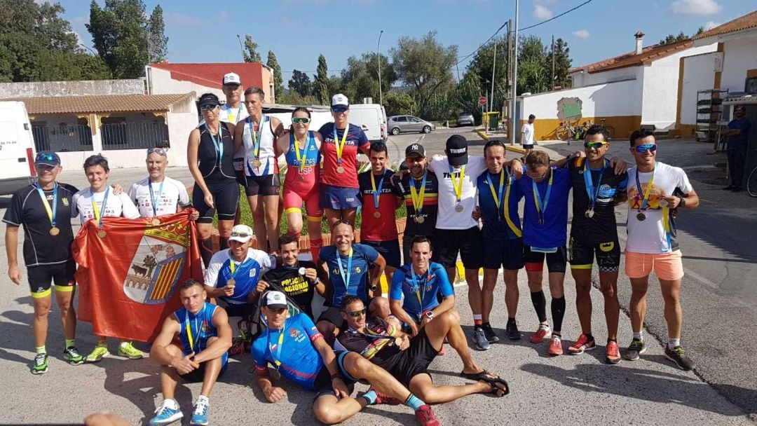 Los protagonistas de la prueba de ciclismo.