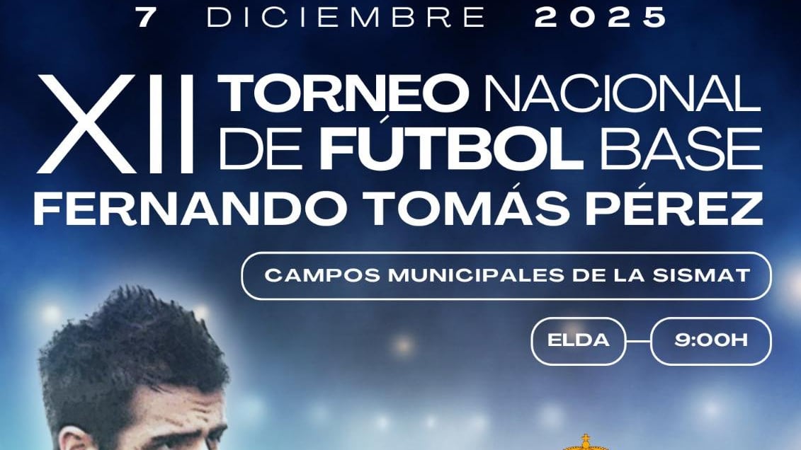 Cartel del XII Torneo Nacional de Fútbol Base Fernando Tomás
