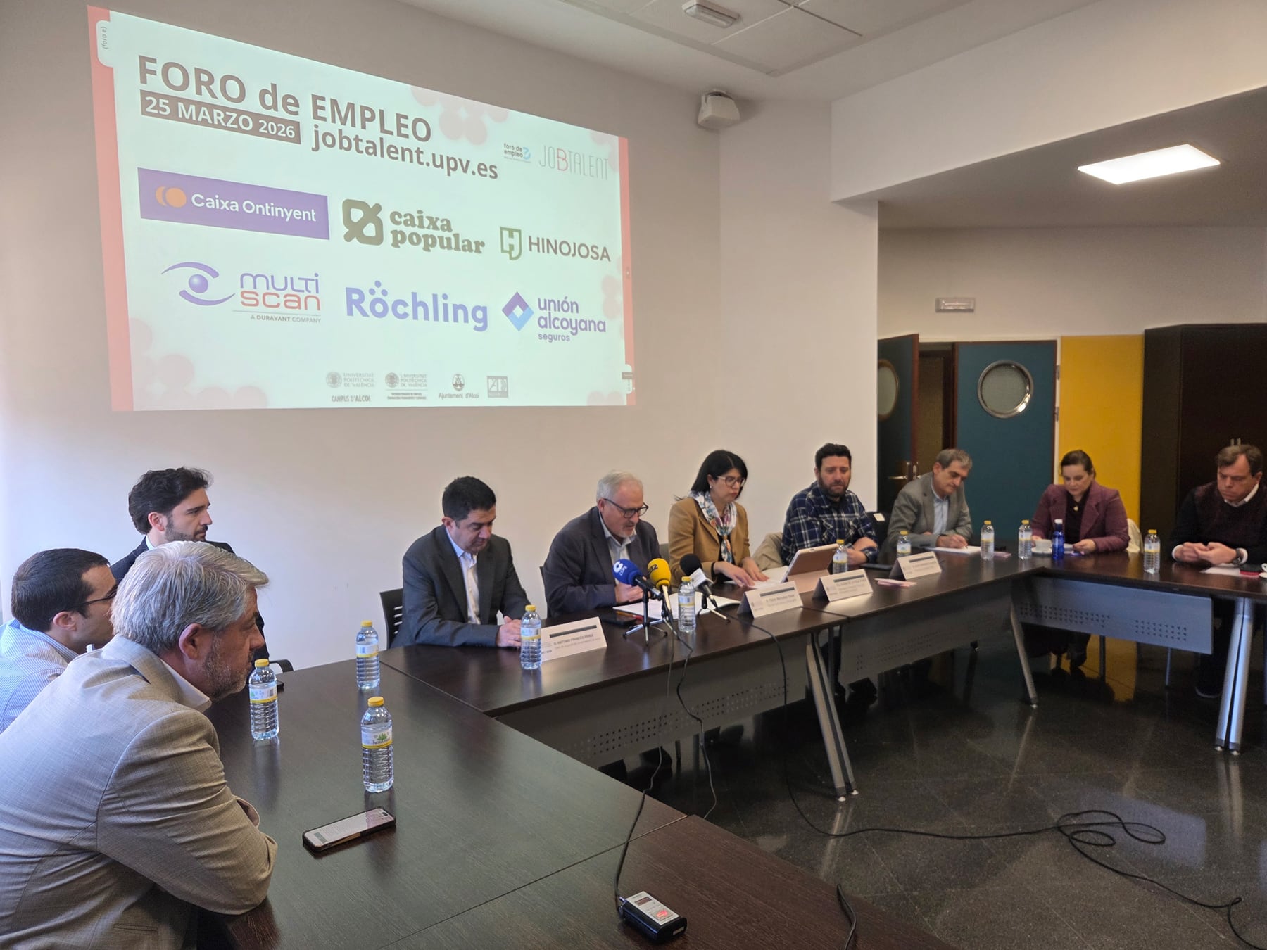 Imagen de la presentación de la 22 edición de Foro Empleo en el Campus d'Alcoi de la UPV