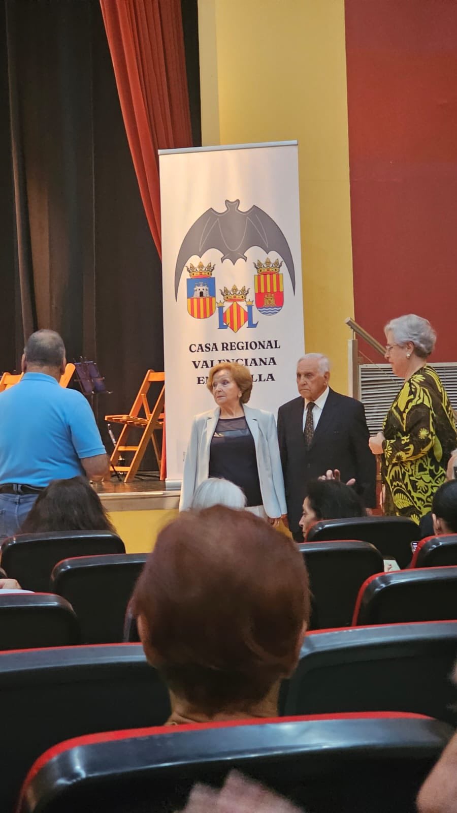 Momento del homenaje