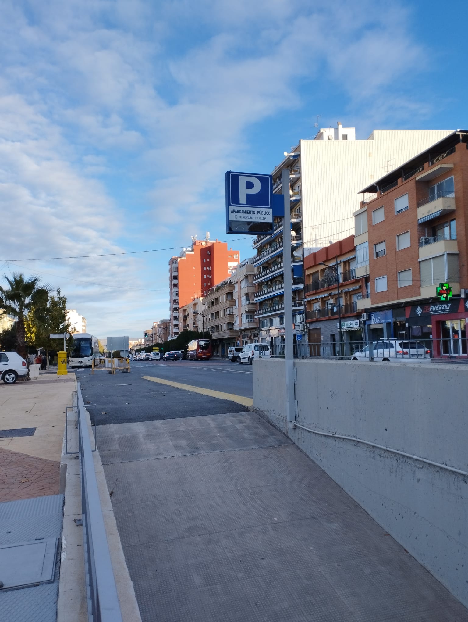 Entrada al aparcamiento