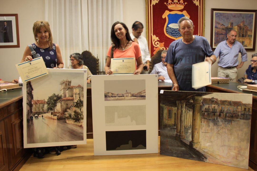 Premiados en el Certamen de Pintura Rápida de Riaza 