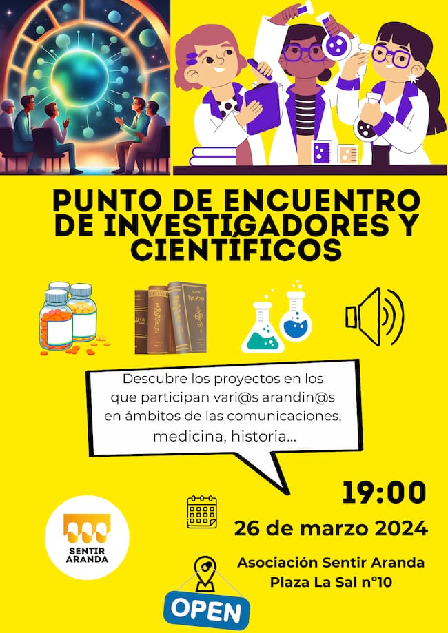 Cartel que anuncia el encuentro