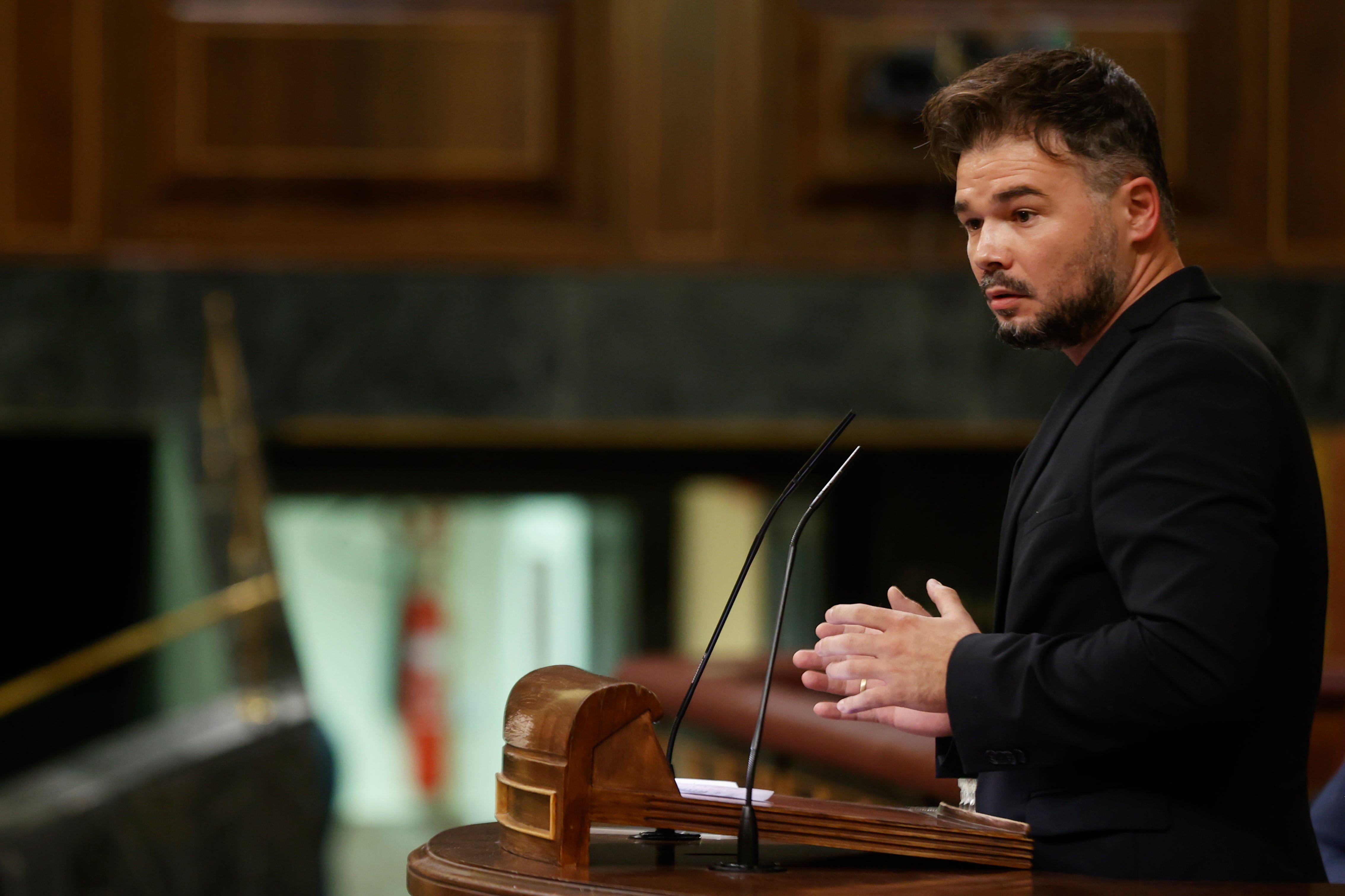 El portavoz de ERC, Gabriel Rufián.