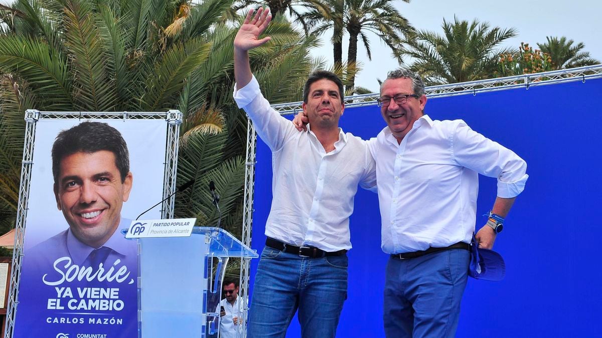 Toni Pérez y Carlos Mazón en un acto de partido