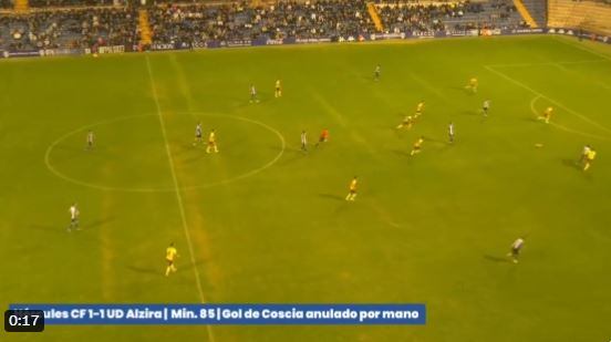 Imágenes del video del Hércules con los errores arbitrales